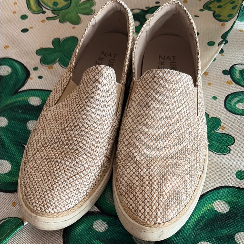 Naturalizer rose gold Metallic Slip-On Flats